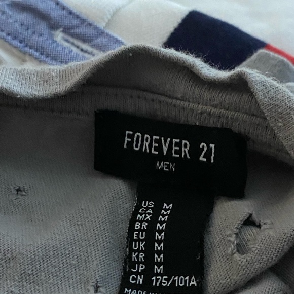 Forever 21 Mens Distressed Short Sleeve T Shirt Sz M - Picture 6 of 6